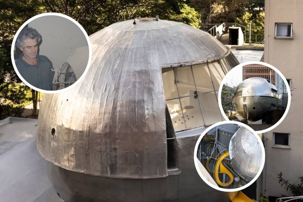 Casa Bola na Faria Lima, uma joia da arquitetura moderna com design esférico