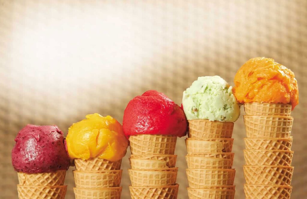 Sorvete artesanal da sorveteria Damp no Ipiranga, com uma variedade de sabores inusitados