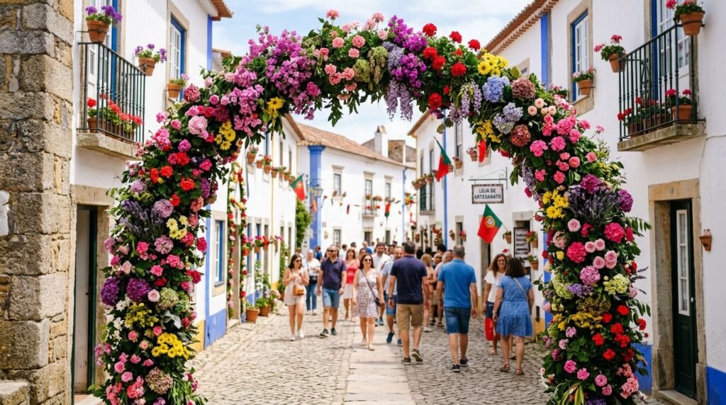Viana do Castelo repleta de flores durante o evento Viana Florida